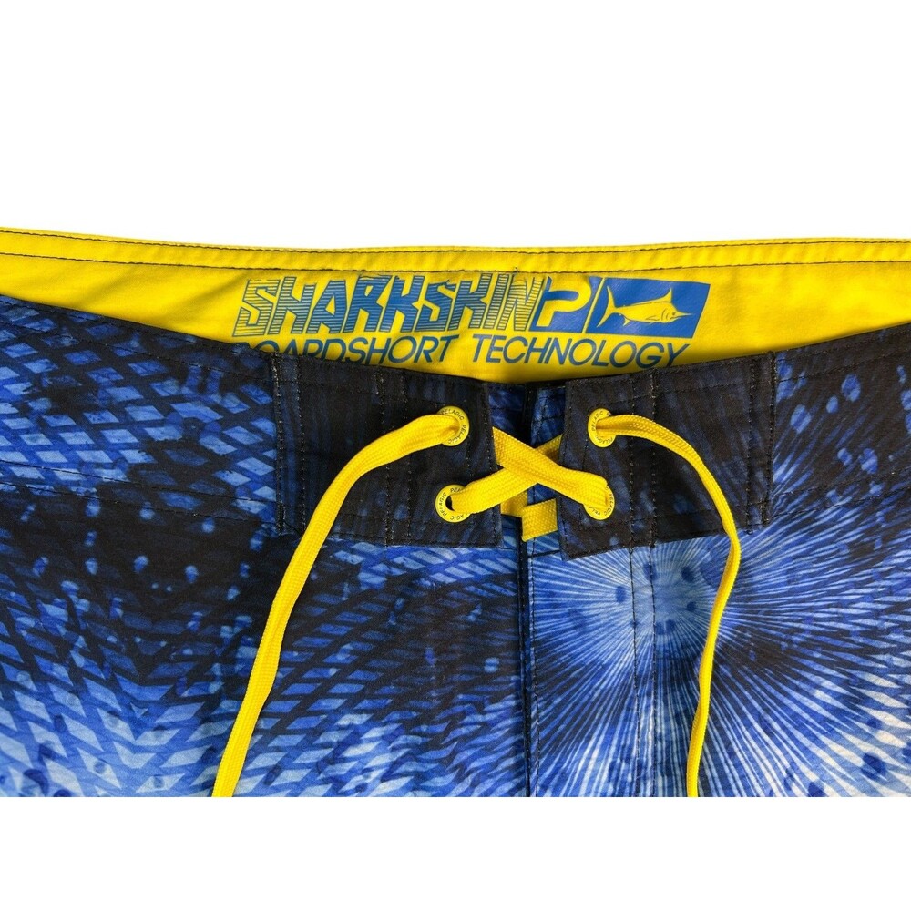 Pelagic Blue Psycho Dorado Stretch Sharkskin Boardshort  Size 32  Swim Trunk - Picture 13 of 13